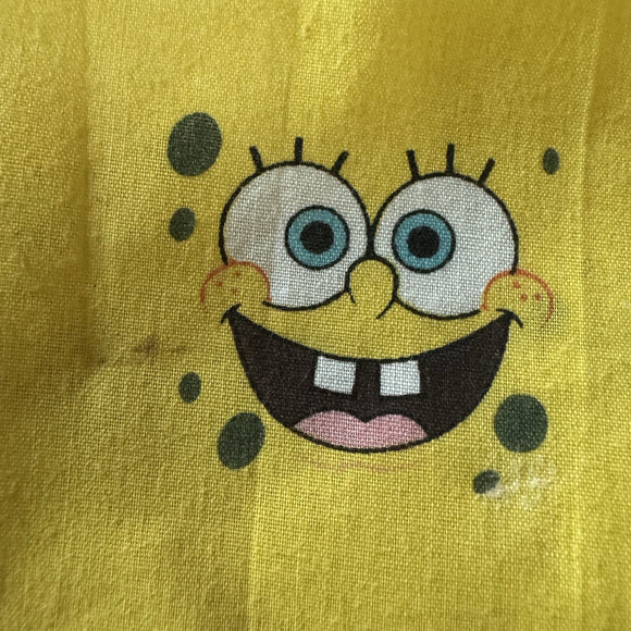 VTG SpongeBob SquarePants Bandana Gaiter Scarf Viacom 2004 Nickelodeon Cotton - Picture 8 of 8